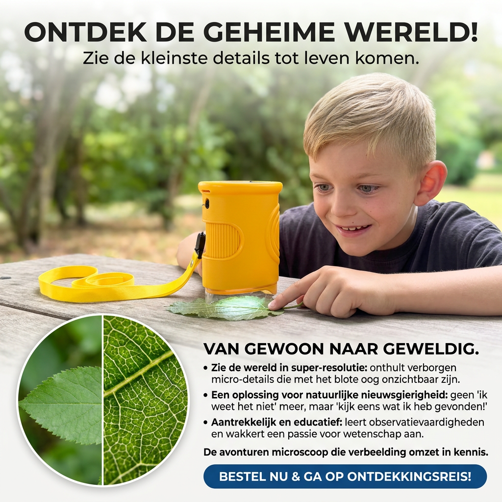 Avonturen Microscoop - Wat 'ie later onthoudt, is niet z'n tablet 🔍