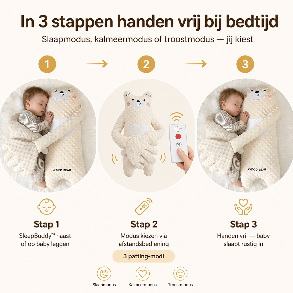 SleepBuddy™ | Zijn ritme. Jouw rust.