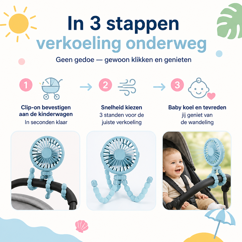 BreezyBuddy™ Koel onderweg. Altijd en overal.