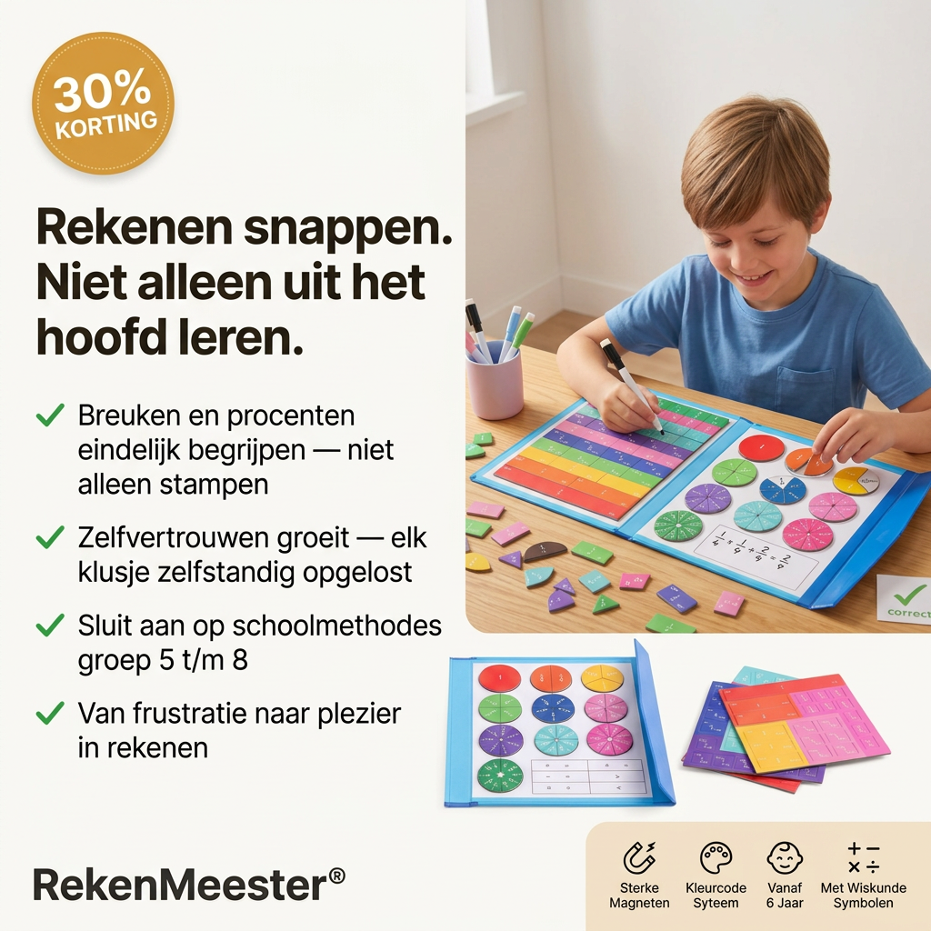 RekenMeester - Rekenen snappen. Niet alleen uit het hoofd leren.