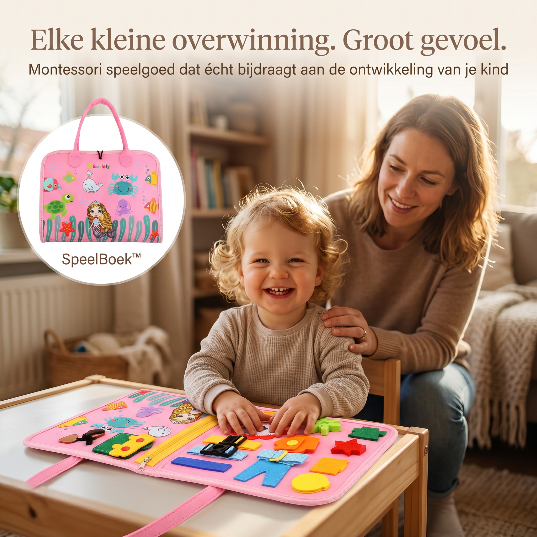BusyBook™ - Leren door spelen. Elke pagina een nieuwe ontdekking.