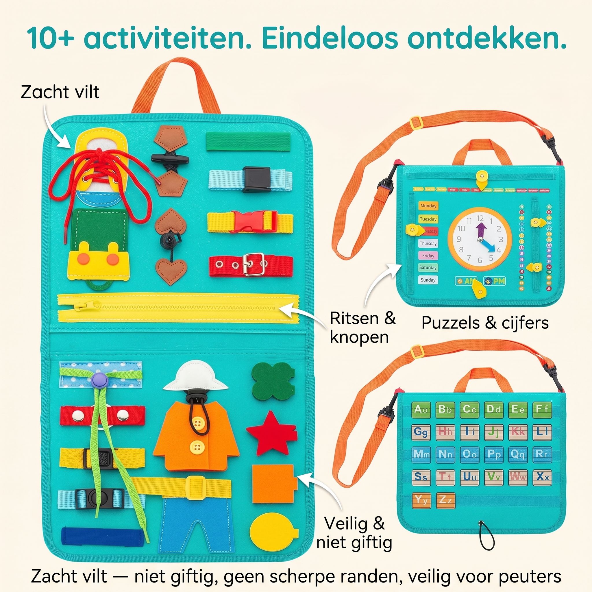 BusyBook™ - Leren door spelen. Elke pagina een nieuwe ontdekking.