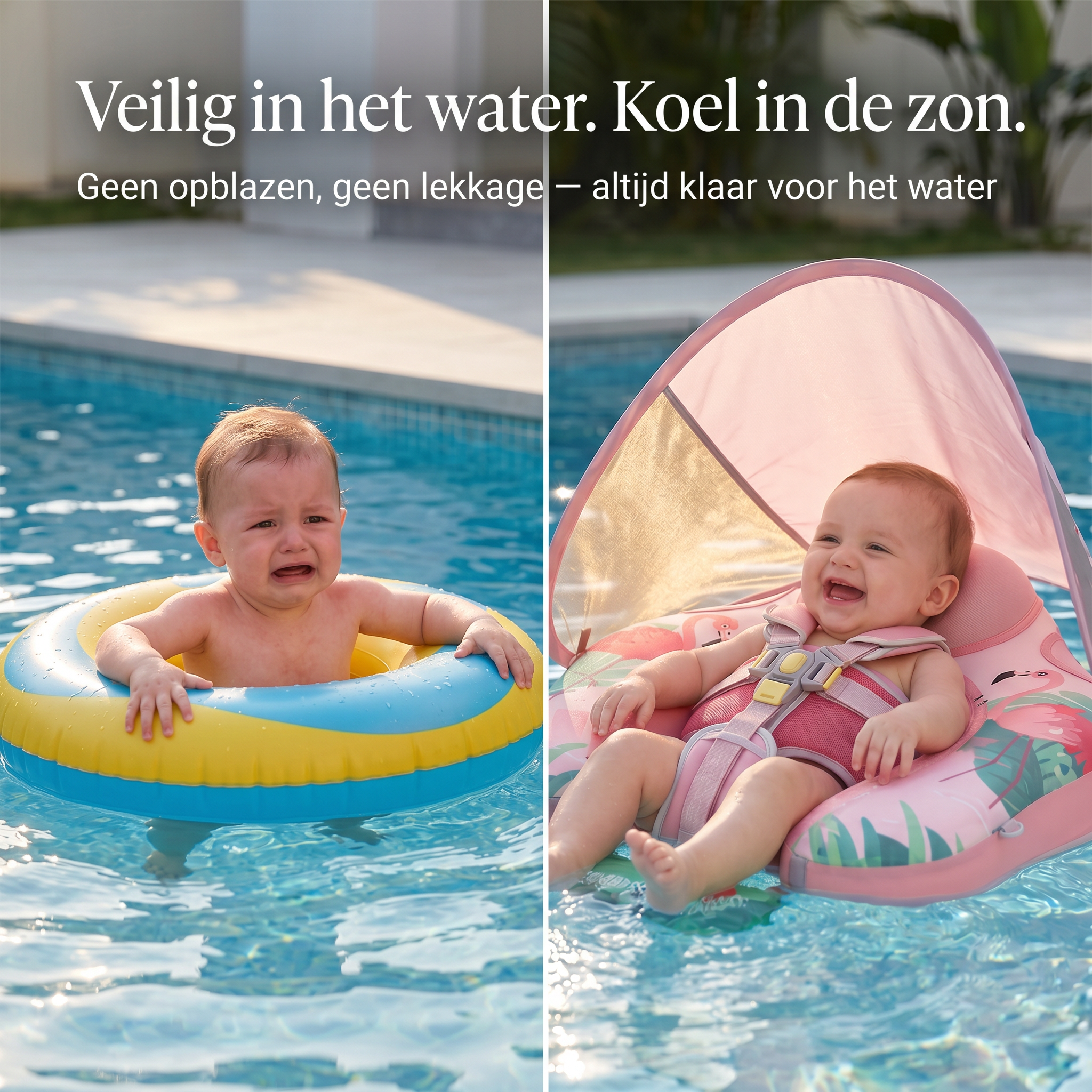 DrijfBuddy™ - Veilig in het water. Koel in de zon.