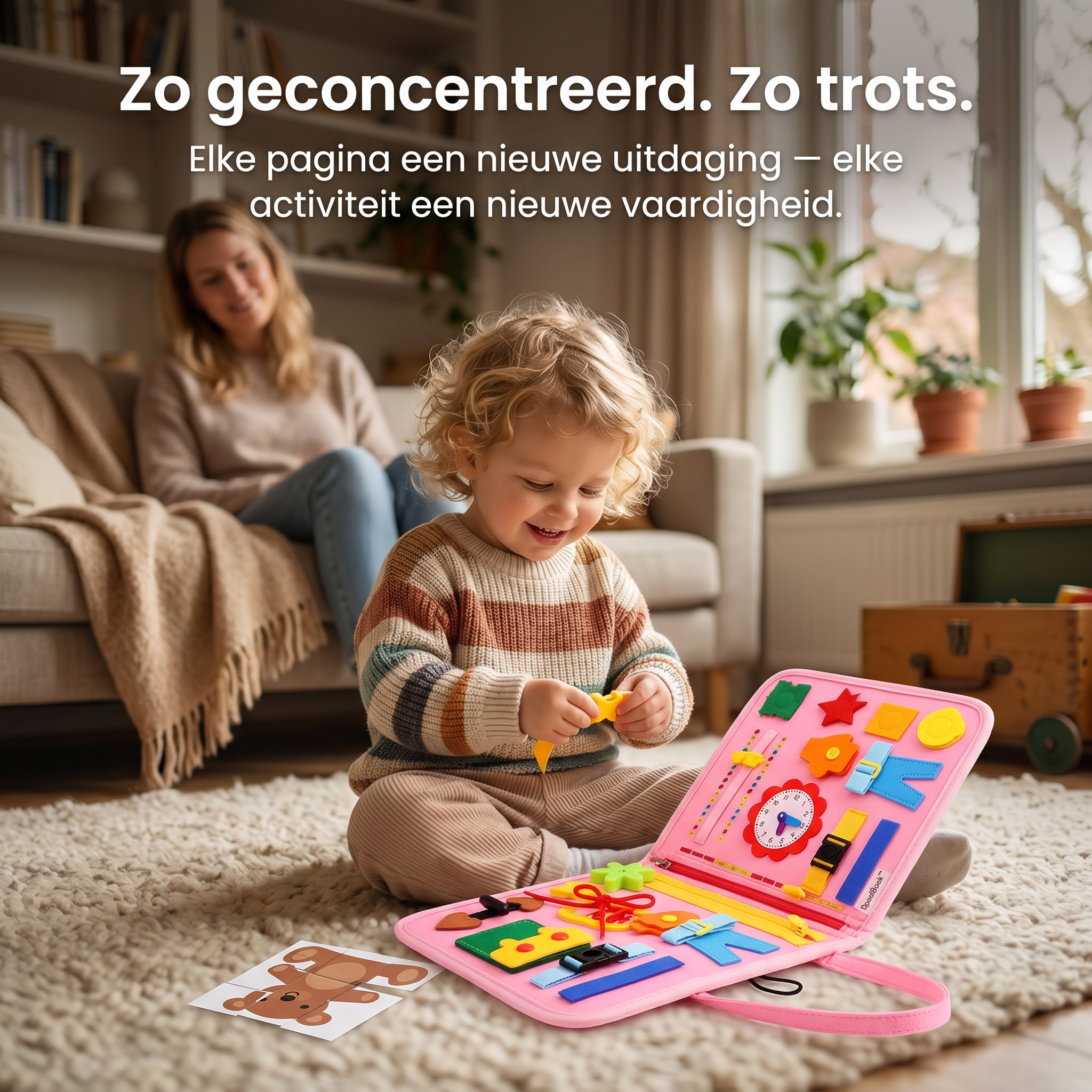 BusyBook™ - Leren door spelen. Elke pagina een nieuwe ontdekking.