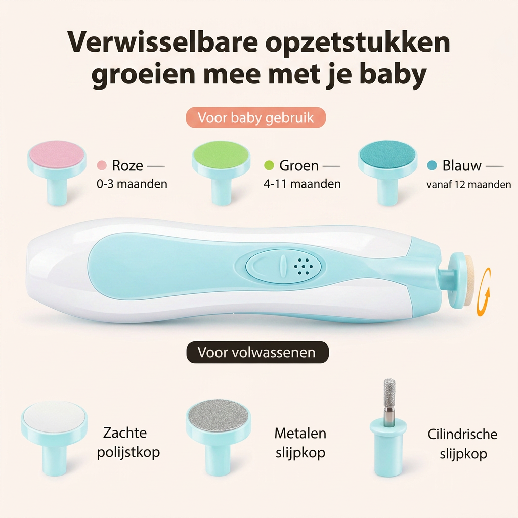 Verwisselbare opzetstukken groeien mee