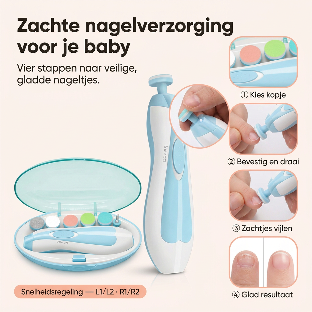 Zachte nagelverzorging voor je baby